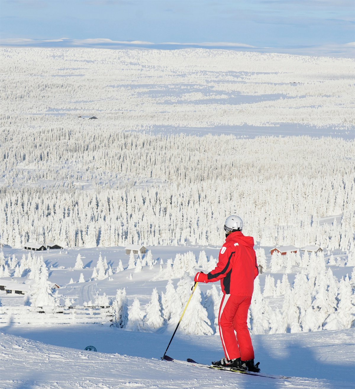 Slalom racing in winter paradise at Hafjell